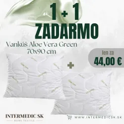 1+1 FREE Pillow Aloe Vera Green 70x90 cm – Hypoallergenic (2 pcs)
