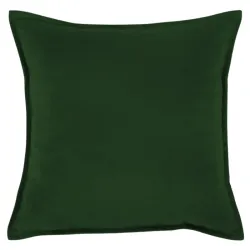 Plush decorative pillow 45x45 cm - dark green, soft fabric