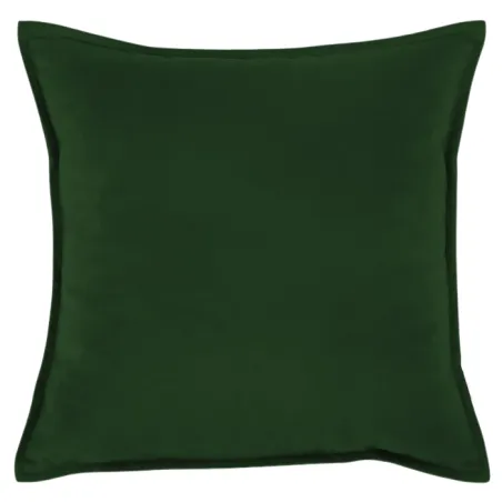 Plush decorative pillow 45x45 cm - dark green, soft fabric