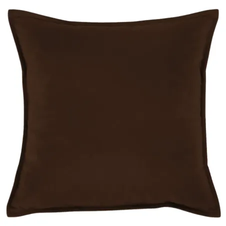 Plyš decorative pillow 45x45 cm - dark brown, soft and stylish for home decor