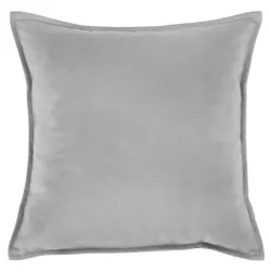 Light grey decorative pillow Plyš 45x45 cm, perfect for living room decor
