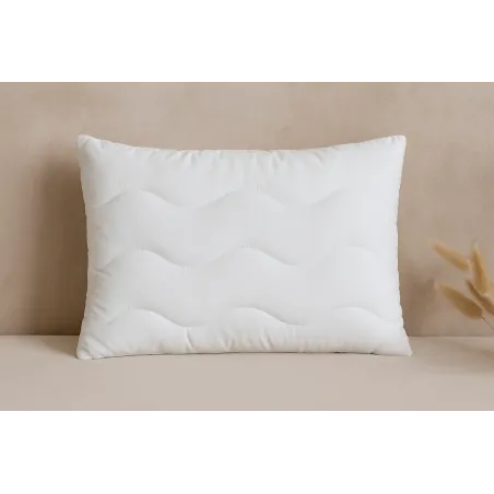 MEDICAL pillow made of microfibre with hollow fibre balls, zip, washable at 60°C