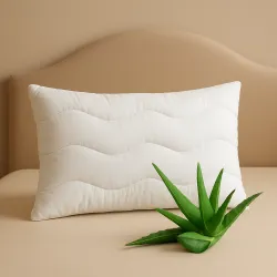 Aloe Vera Pillow – Natural, Hypoallergenic, Washable 40x40 cm