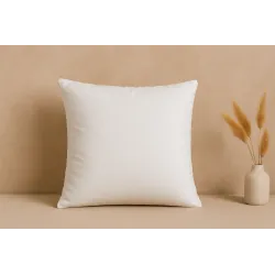 Non-quilted pillow in various sizes with polyester filling and microfibre cover