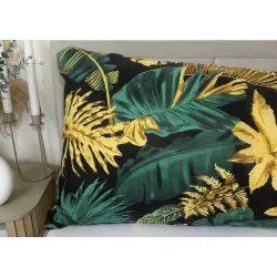 Jungle Black Cover – 100% Cotton, 125 g/m², 50x150 cm, Zips