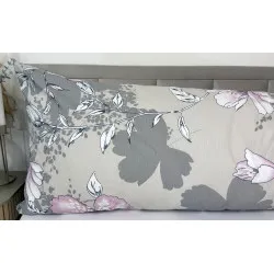Pillow Case Purple Flowers 50×150 cm – 100% Cotton