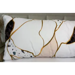 Pillow Cover Substitute Husband Marble Pink 50×150 cm – 100% Cotton