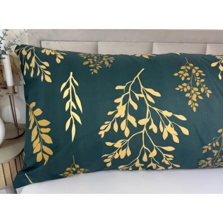 Forest Gold pillow cover 50×150 cm made from 100% cotton, perfect for side sleepers