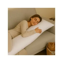 Relaxation Pillow Cover White 50x150 cm