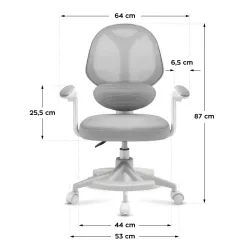 Junior 4.5 Grey Children's Office Chair – view 9
