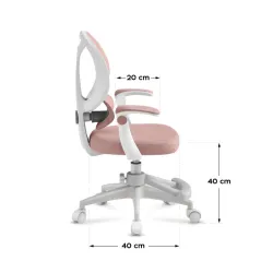 Junior 4.5 Pink Children's Ergonomic Gaming Chair – view 10