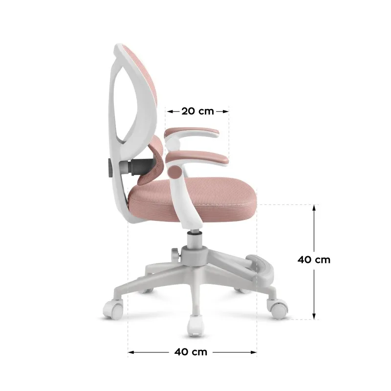 Junior 4.5 Pink Children's Ergonomic Gaming Chair – view 10