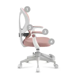 Junior 4.5 Pink Children's Ergonomic Gaming Chair – view 13
