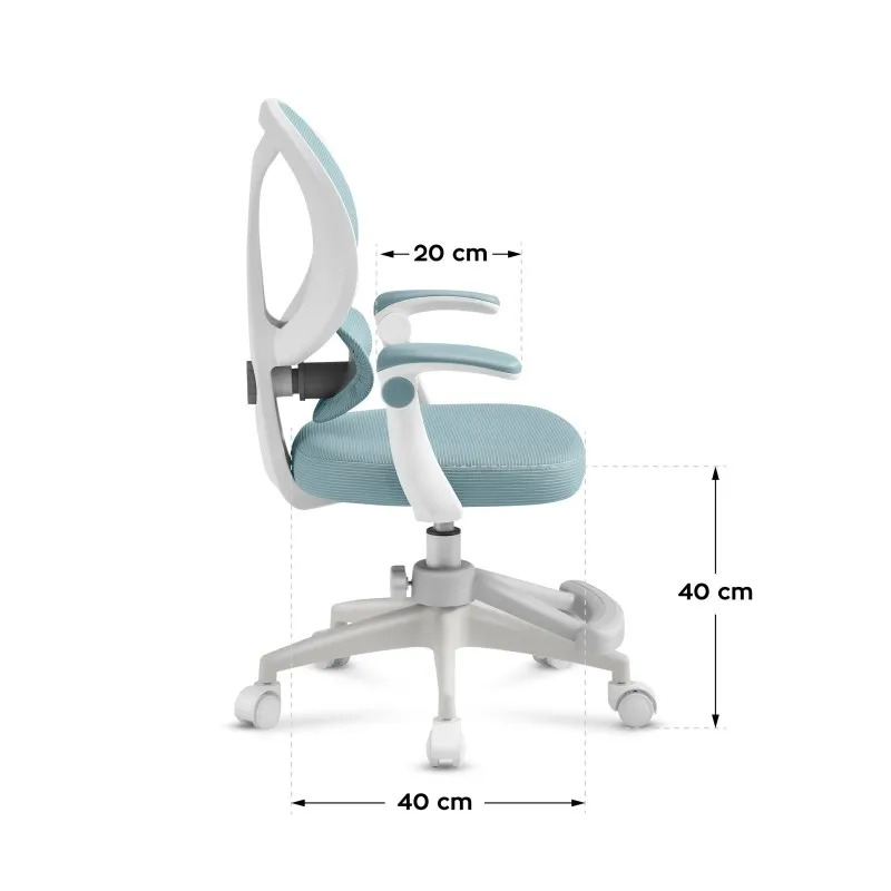 Junior 4.5 Mint Children's Ergonomic Swivel Chair – view 9
