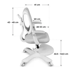 Junior 4.6 Grey Children's Ergonomic Office Chair – view 9