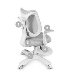 Junior 4.6 Grey Children's Ergonomic Office Chair – view 12