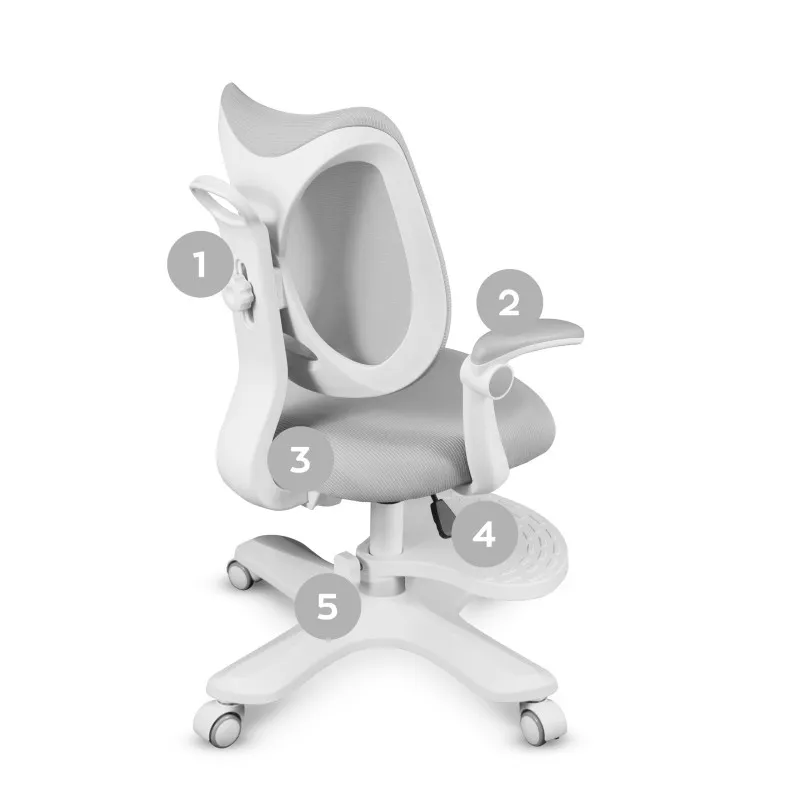 Junior 4.6 Grey Children's Ergonomic Office Chair – view 12