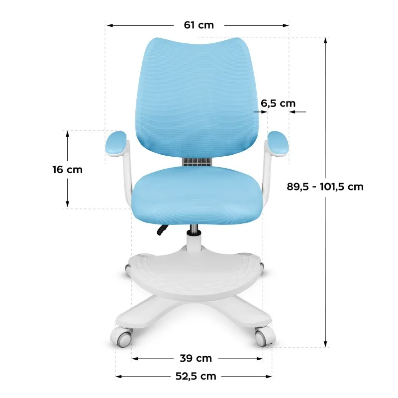 Junior 4.6 Blue Children's Office Chair – view 14