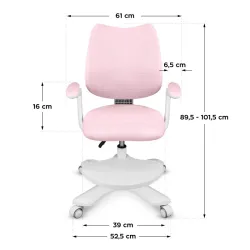 Junior 4.6 Pink Children's Ergonomic Office Chair – view 8