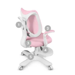 Junior 4.6 Pink Children's Ergonomic Office Chair – view 12