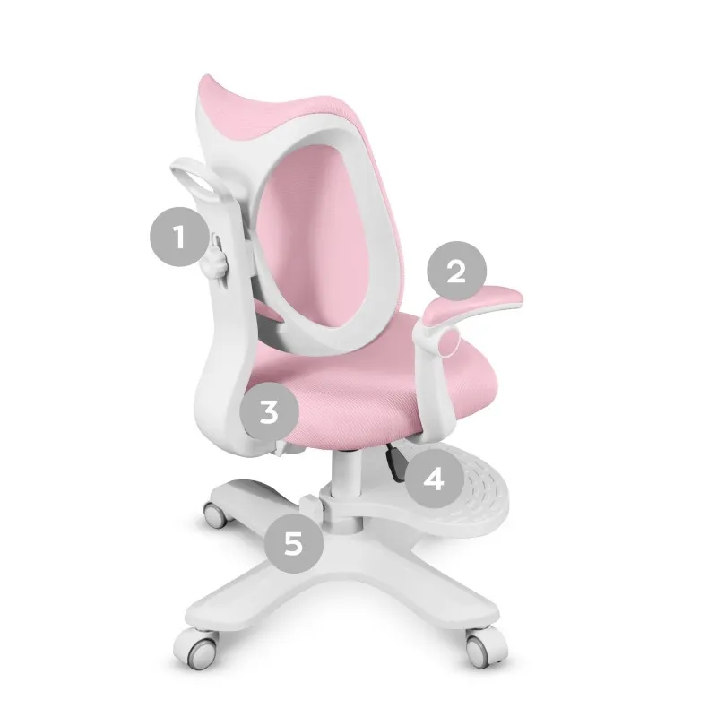 Junior 4.6 Pink Children's Ergonomic Office Chair – view 12