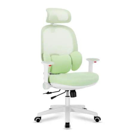 Junior 6.3 Green ergonomic gaming chair for children, perfect for gaming and studying