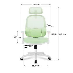 Junior 6.3 Green Ergonomic Gaming Chair for Children – view 8