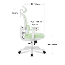 Junior 6.3 Green Ergonomic Gaming Chair for Children – view 9