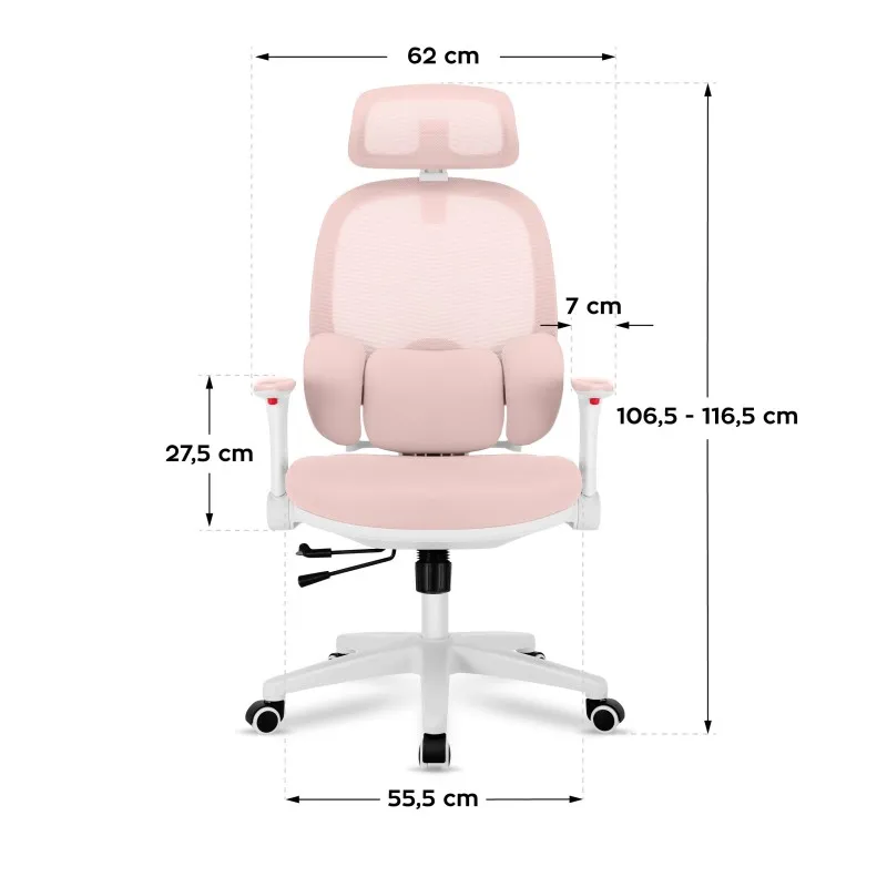 Junior 6.3 Pink Gaming Chair for Kids – view 9