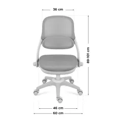 Junior 4.7 Grey Children's Rotating Office Chair – view 9