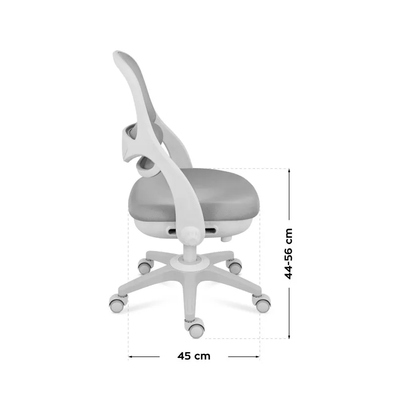 Junior 4.7 Grey Children's Rotating Office Chair – view 10