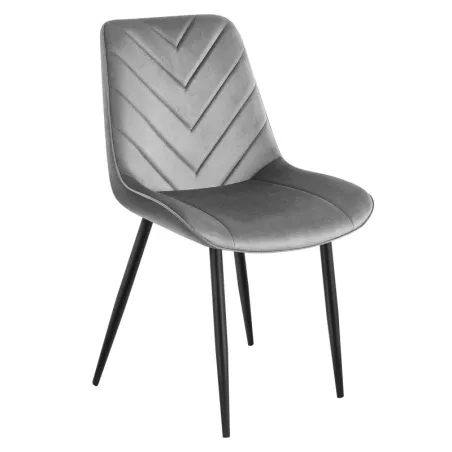 Grey velvet office chair, stylish and comfortable, perfect for any workspace