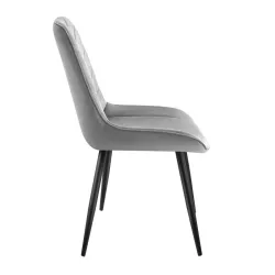 Prince 3.0 Grey Velvet Office Chair – view 5