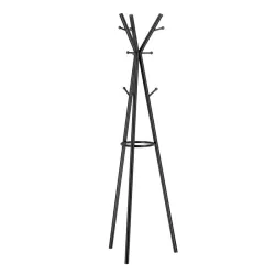 Host 3.0 Black Coat Stand - 3 Arms, 9 Hooks, Umbrella Rack