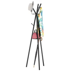 Host 3.0 Black Coat Stand - 3 Arms, 9 Hooks, Umbrella Rack – view 6