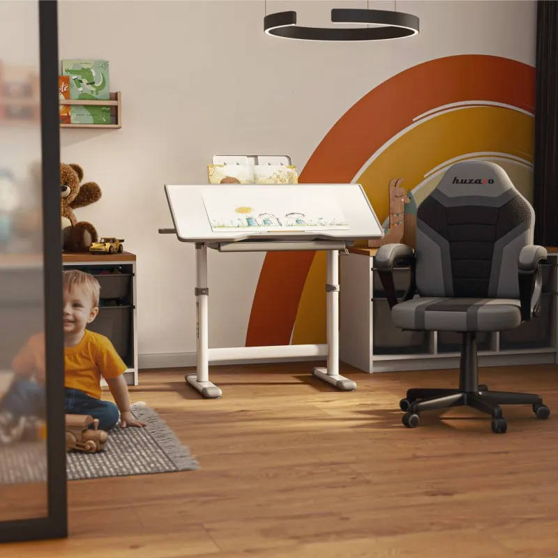 Study 3.0 Grey Adjustable Children's Desk 66 cm – view 2