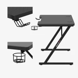 Hero 2.5 Black Gaming Desk 120 cm – view 3