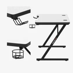Hero 2.5 White Gaming Desk 120 cm – view 3