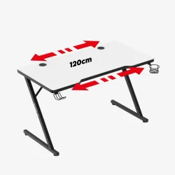 Hero 2.5 White Gaming Desk 120 cm – view 5