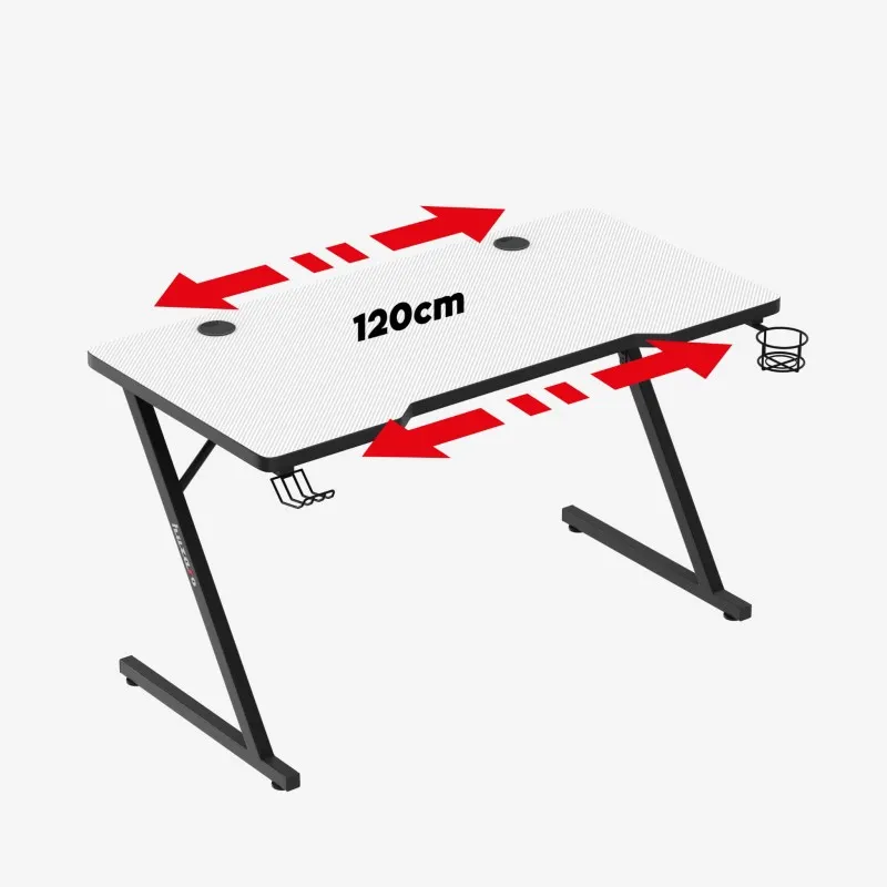 Hero 2.5 White Gaming Desk 120 cm – view 5