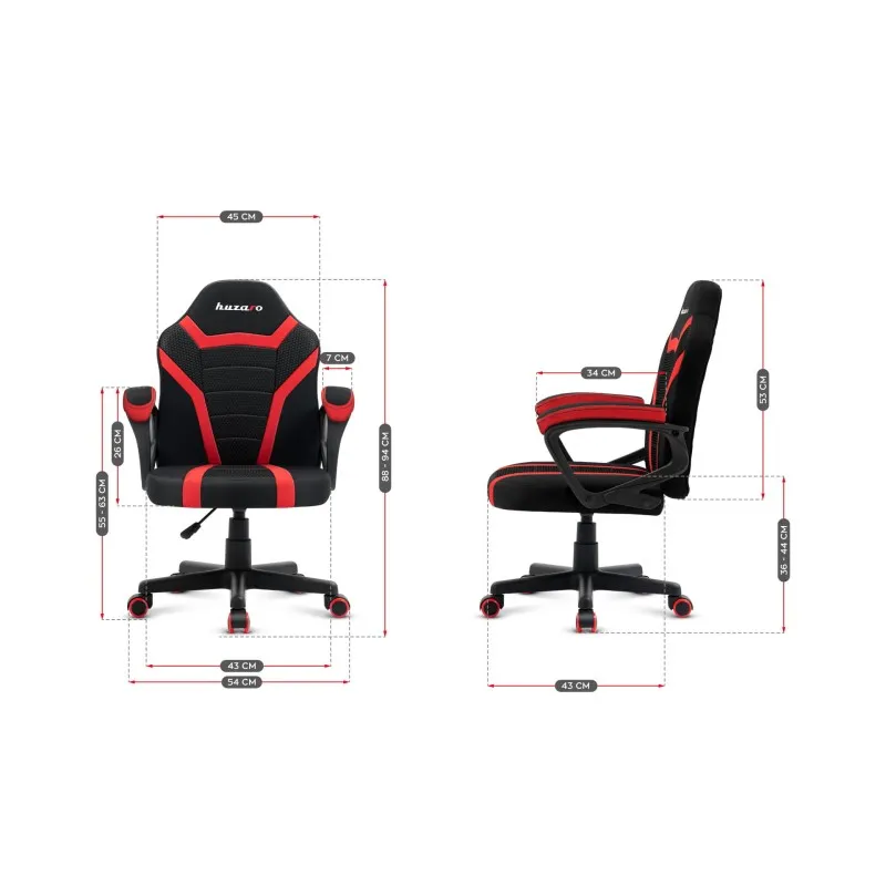 Ranger 1.0 Red Mesh Gaming Chair for Kids – view 16