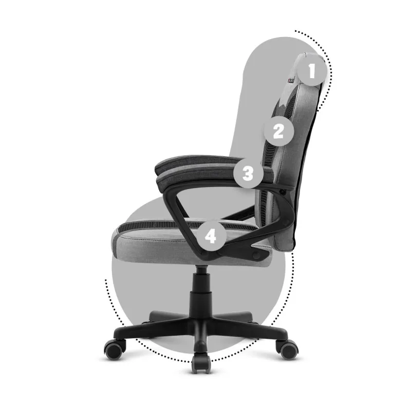 Ranger 1.0 Grey Mesh Kids Gaming Chair – view 13