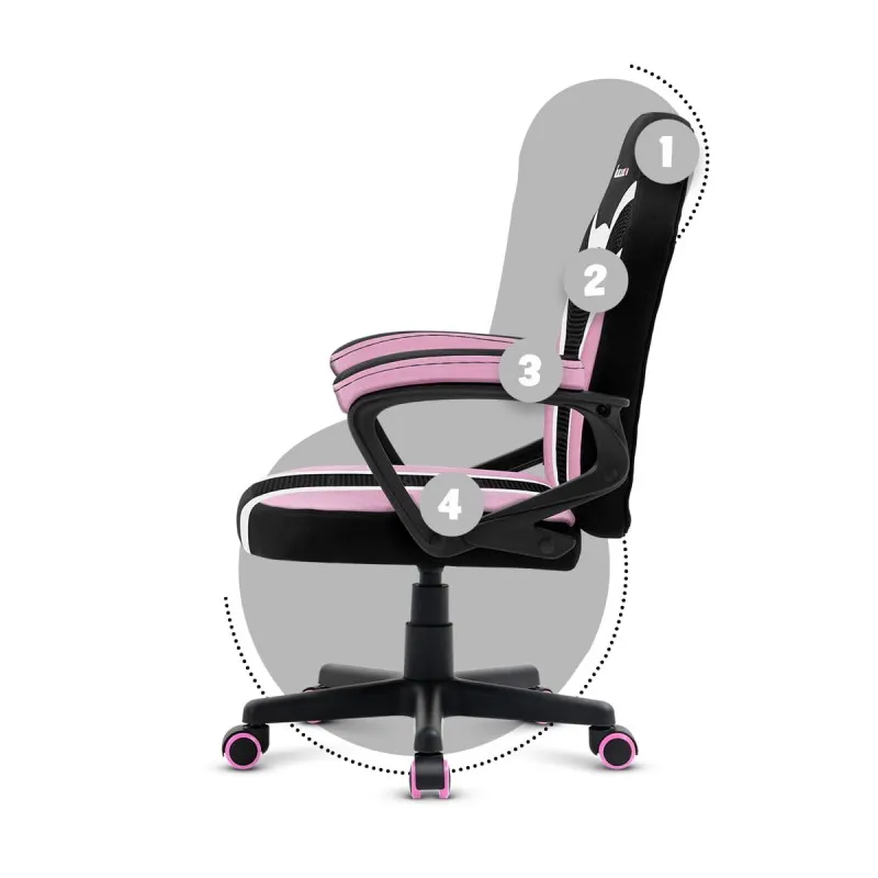 Ranger 1.0 Pink Mesh Gaming Chair for Kids – view 10
