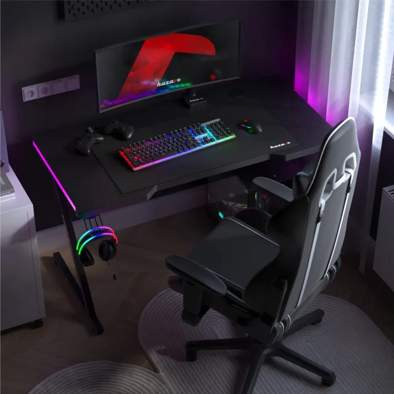 Hero 2.5 RGB Gaming Desk Black 120 cm – view 4