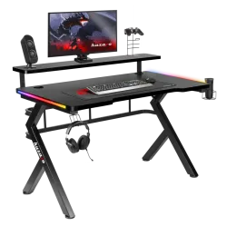 Hero 5.0 RGB Gaming Desk Black 120 cm