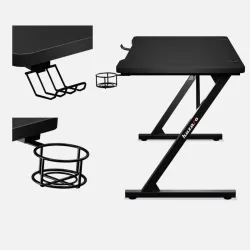 Hero 1.8 Gaming Desk Black 100 cm – view 3