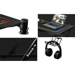 Hero 1.8 Gaming Desk Black 100 cm – view 9
