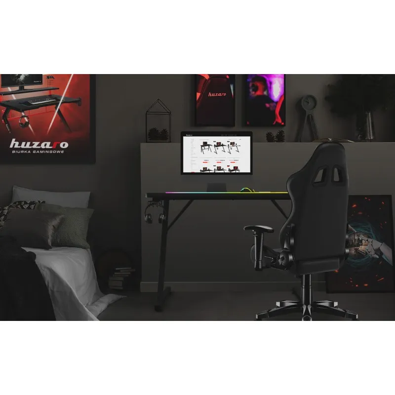 Hero 1.8 Gaming Desk Black 100 cm – view 12