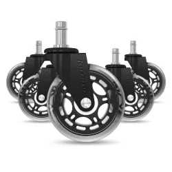 Casters 2.0 Black Gaming Chair Wheels Set