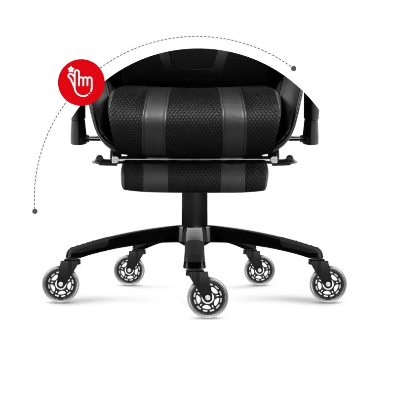 Casters 2.0 Black Gaming Chair Wheels Set – view 5